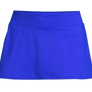 LANDS’ END Size 14 Bright Blue Swimsuit Skirt